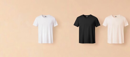 Blank T-Shirts in Different Colors