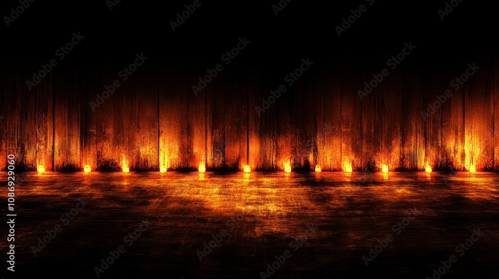 Poster Dynamic lighting display artistic installation abstract background illuminated environment dramatic viewpoint