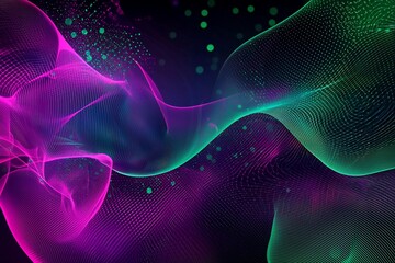 Fototapeta premium Ethereal Waves of Color: A Visual Symphony of Light and Motion