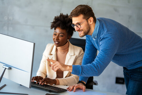 Business project team working together at meeting room at office