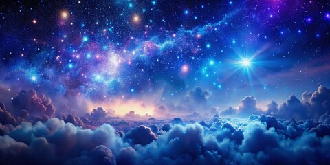 Breathtaking Cosmic Nebula: A Starry Night Sky with Enchanting Bokeh Effect, Showcasing Vibrant Colors and Ethereal Forms in a Celestial Landscape for Stunning Visuals