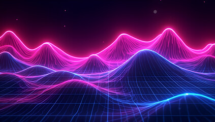 Neon Nostalgia: Bold Retro Patterns