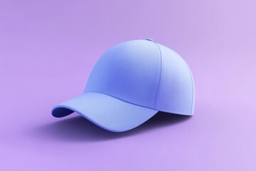 Fototapeta premium Trendy Light Blue Baseball Cap