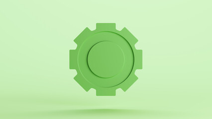 Green badge shield insignia emblem stamp banner shape design element neutral monochrome soft tones pale light mint tones pastel green background 3d illustration render