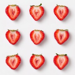 Vibrant Strawberry Slices Pattern