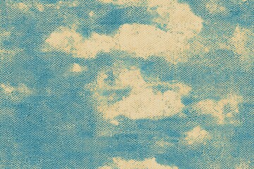 retro sky pattern on old paper , isolated on white background,  , copy space for text,