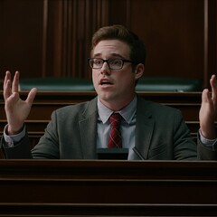  A young man with a stutter must overcome his fear of public speaking in order to save his town from an evil corporation