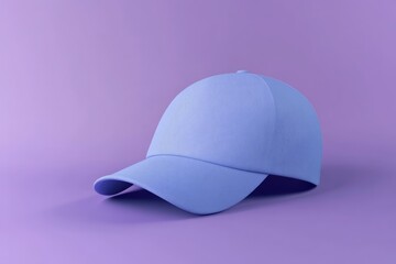 Fototapeta premium Stylish Light Blue Baseball Cap