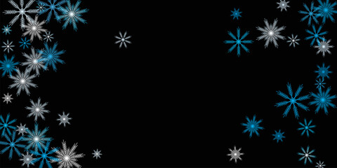 christmas background with snowflakes