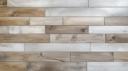 Naklejka premium Light-colored smooth parquet floor , top view