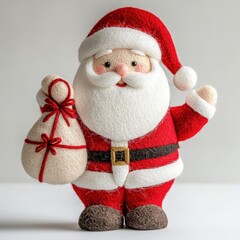 Adorable Needle Felted Santa