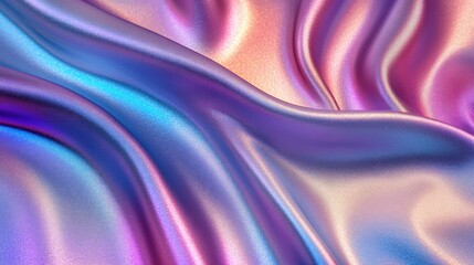 Obraz premium Iridescent Satin Fabric Texture with Stunning Color Play