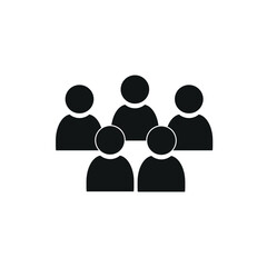 an icon of a person, a group of people, an icon on a transparent background, a sketch of a human figure