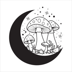 Hand Drawn Mystical Moon Collection