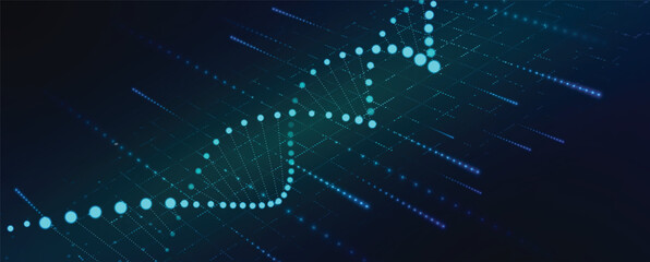 DNA science and medical background concept