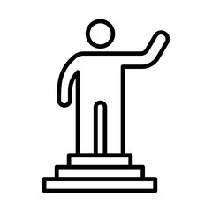 High Achiever Medal line icon