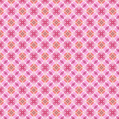 Abstract Pink Seamless Watercolour Floral Pattern