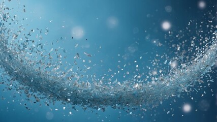 Sparkling pastel blue background for party or celebration