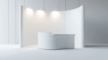 Pop-up trade show booth mockup