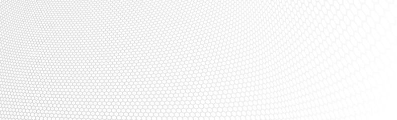 Hexagons pattern in 3D perspective vector abstract background, technology theme network and big data image.
