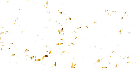 Abstract doted and confetti golden glitter and dust particles splatter on transparent background. Dust golden grunge background. Vector illustration.