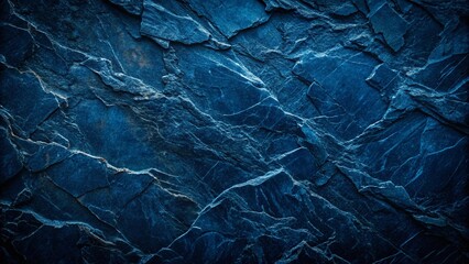 Obraz premium Dark Navy Blue Stone Texture Background - Aerial Drone Photography of a Unique Surface with Copy Space for Text and Design Elements, Ideal for Backgrounds and Textures