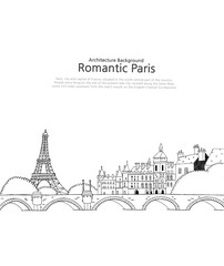 Paris In France Landscape Background