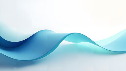 Enchanting Diverging Gradient Paths in Soft Hues of Blue and Turquoise on a Bright White Background Emulating Apple Aesthetics