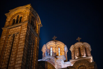 St. Mark's Church (Crkva Svetog Marka), Serbian Orthodox church located in the Tasmajdan park in Belgrade, Serbia