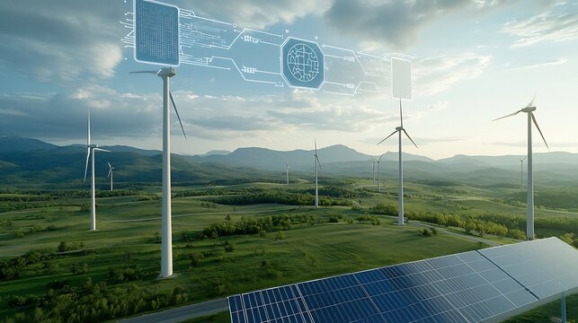 Innovative AI powered digital interface for an integrated smart grid system optimizing the balanced supply and distribution of renewable and non renewable energy sources like solar wind and others