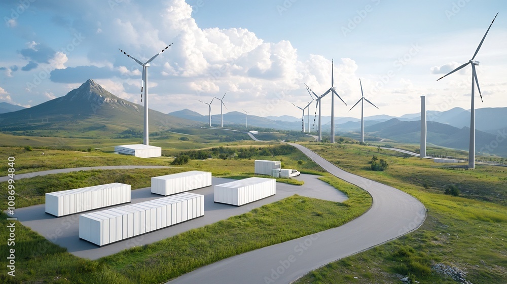 Poster Advanced smart grid system integrating renewable energy sources such as solar and wind power as well as energy storage technologies