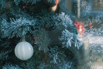 New Year's toy. Decorated Christmas