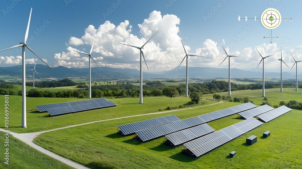 Poster renewable energy powered smart urban grid with efficient battery storage for sustainable and intelli