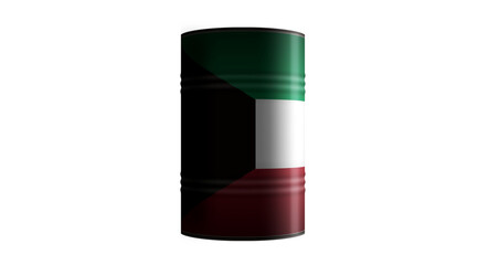Kuwait oil crude petroleum fuel barrels transparent