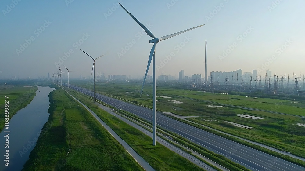 Poster Smart Grid System Efficiently Managing Renewable Energy Sources Like Wind Solar and Hydro Power to Support Urban Infrastructure and Optimize Energy Distribution