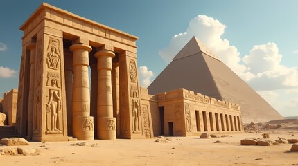 Giant Stone Structures of Ancient Egypt, Massive Pyramids in the Desert