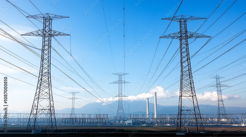 Poster centralized smart energy distribution network linking multiple power plants including wind solar hyd