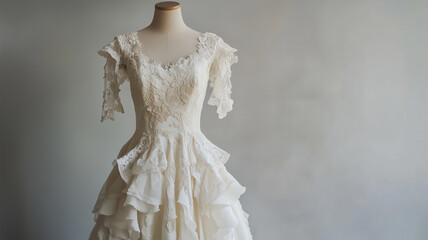 ヴィンテージ風ウェディングドレス