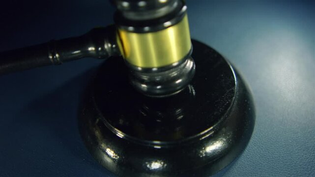 Court verdict - Judge's gavel blow