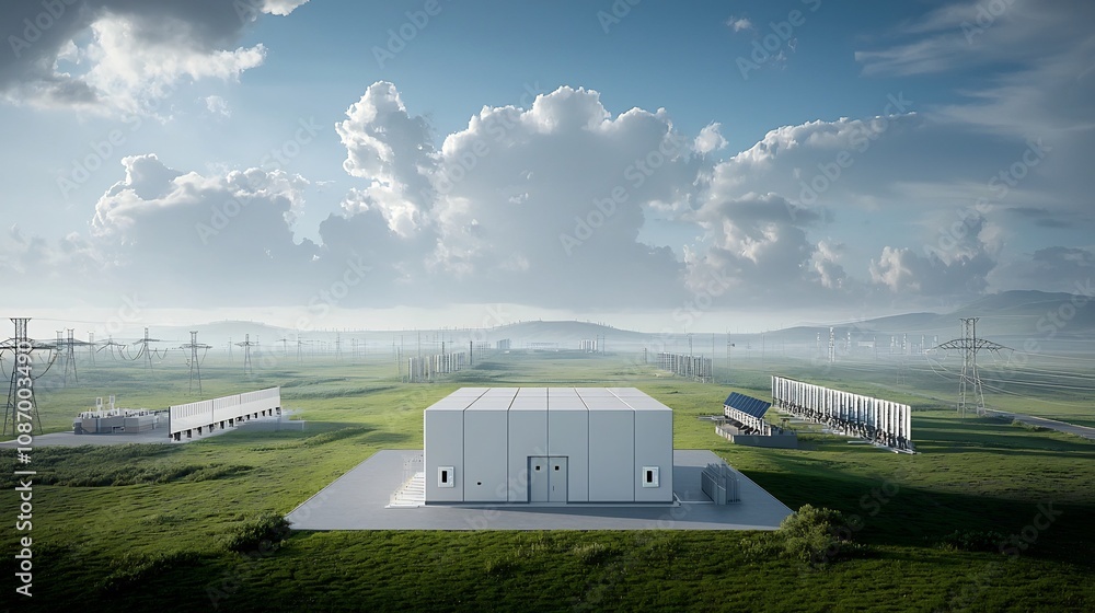 Poster centralized smart power grid network managing the and distribution of renewable energy sources like 