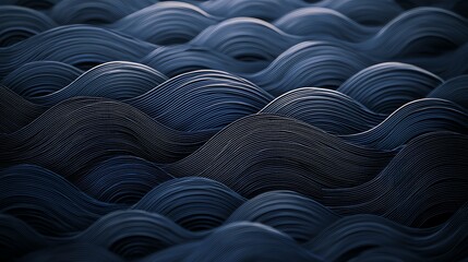 Obraz premium Abstract blue wave pattern background