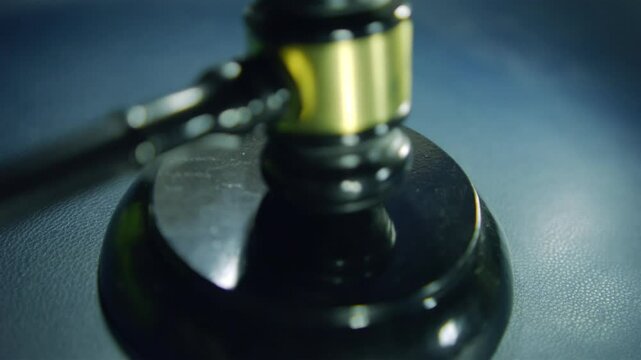 Court verdict - Judge's gavel blow