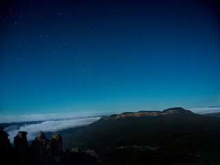 Three Sisters and the Starry Night