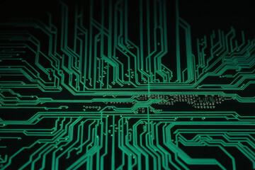 An abstract representation of a circuit board