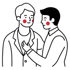 doctor examine patient with red rash