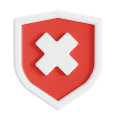 Bad protection 3D icon