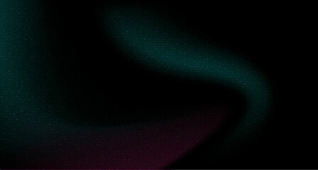 Abstract glowing dark grainy green black background for design