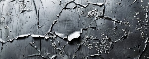 Obraz premium Scratched metal texture background, 4K hyperrealistic photo.