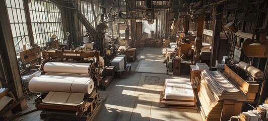 Vintage Paper Mill: A Glimpse into Industrial History