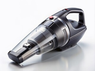 Handheld Vacuum Cleaner for Efficient Cleaning: Modern, Lightweight, and Portable Design Perfect for Home Use in Small Spaces, Isolated on White Background for Stock Photography